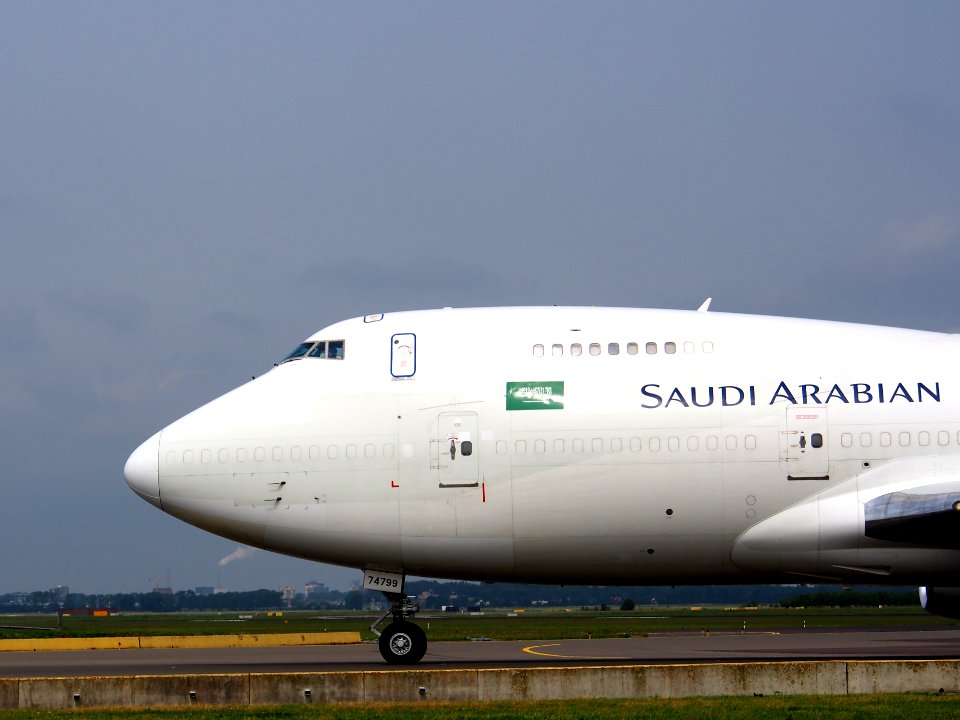 EK74799 Saudi Arabian Airlines Boeing 747-281B(SF) - cn 24399 taxiing 14july2013 pic-009