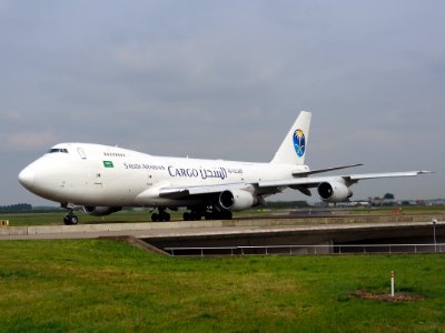 EK74799 Saudi Arabian Airlines Boeing 747-281B(SF) - cn 24399 taxiing 14july2013 pic-005
