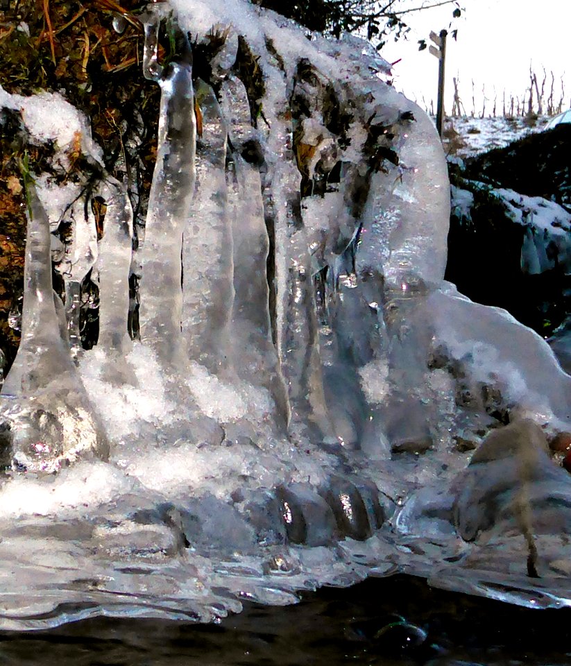 Eiszapfen-Orgelpfeifen
