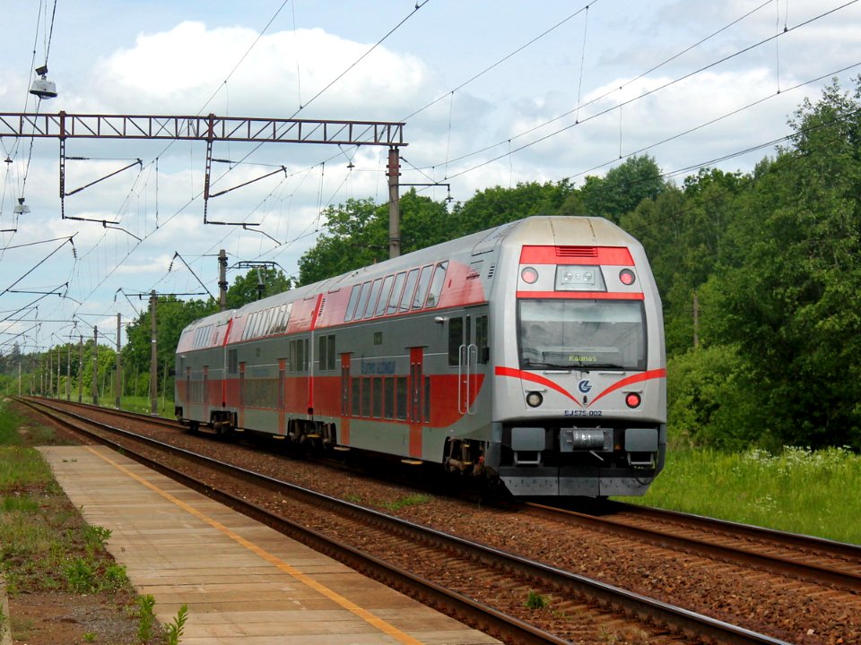 EJ575-002, Литва, Вильнюсский уезд, перегон Вевис - Жасляй (Trainpix 135326)