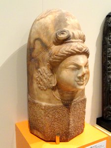 Ekamukhalinga (Shiva linga with one face), Jammu and Kashmir or Afghanistan, Shahi Period, 9th century - Royal Ontario Museum - DSC09652