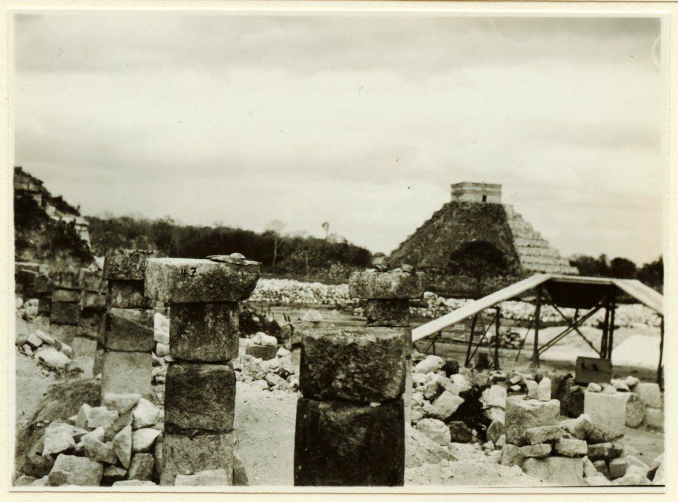 El Castillo , den centrala pyramiden - SMVK - 0307.f.0026