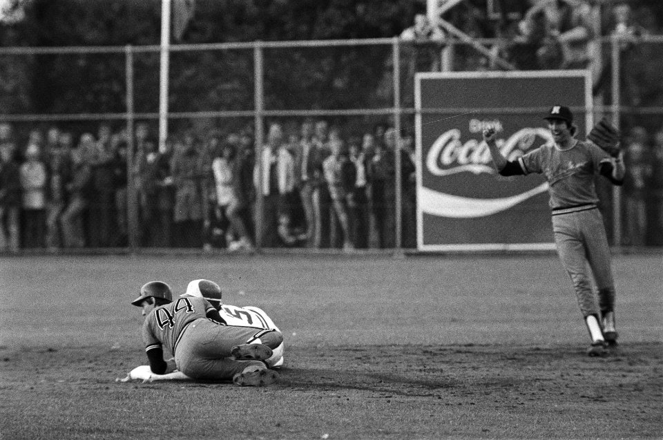 EK honkbal Haarlem, Nederland tegen Italie spelmomenten, Bestanddeelnr 929-2848