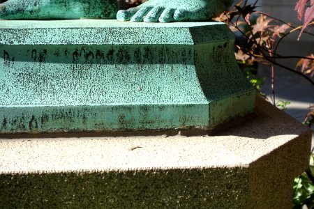 Eko by Gusten Lindberg (1852-1932), signature, 1911 - Strandvägen, Stockholm, Sweden - DSC09688