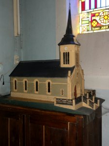 Eix (Meuse) église Saint-Rémi maquette