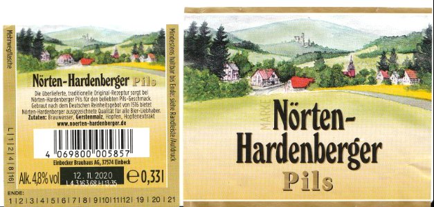 Einbecker Brauhaus AG - Nörten-Hardenberger Pils 0,33l