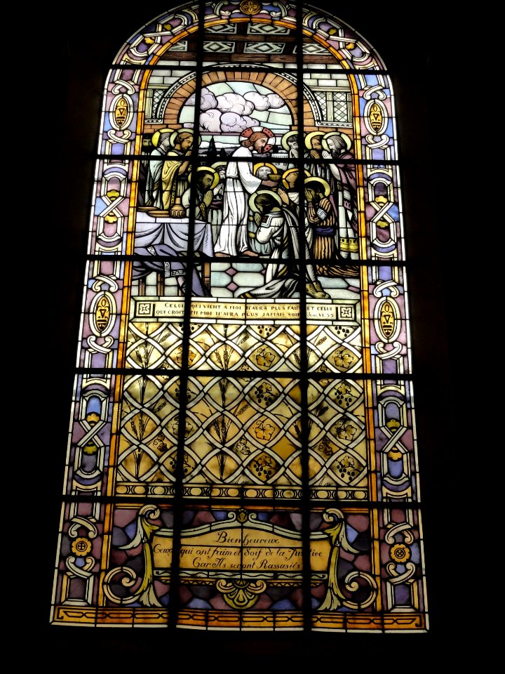 Einville-au-Jard (M-et-M) église Saint-Laurent vitrail 01