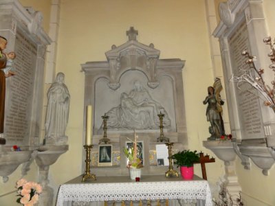 Einville-au-Jard (M-et-M) église Saint-Laurent chapelle commémorative guerre (01)