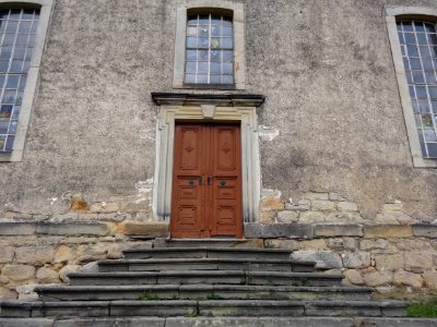 Eingang zur Kirche in Milbitz, Rottenbach