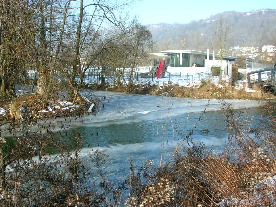 Eichstätt - Vereiste Altmühl 2017-01-29 -Altwasserarm Freibad und Vogelinsel (1)