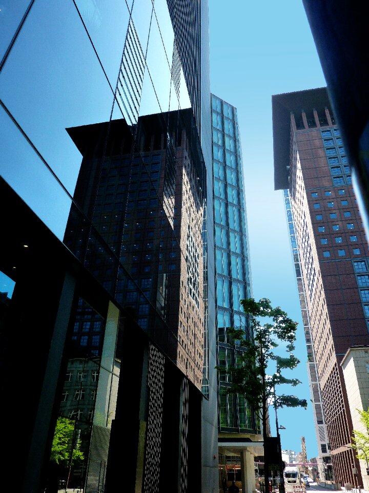 Facade architecture glass
