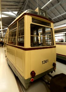 Einheitsbeiwagen EB 54 (1361) - Straßenbahnmuseum Dresden