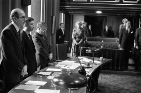 Eerste Kamer , herdenking mevrouw Haya van Someren (VVD ) Premier Van Agt houdt , Bestanddeelnr 931-1567