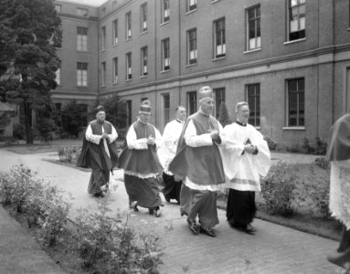Eeuwfeest groot-seminarie te Rijsenburg onder ander mgr Alfrink, Bestanddeelnr 908-7943