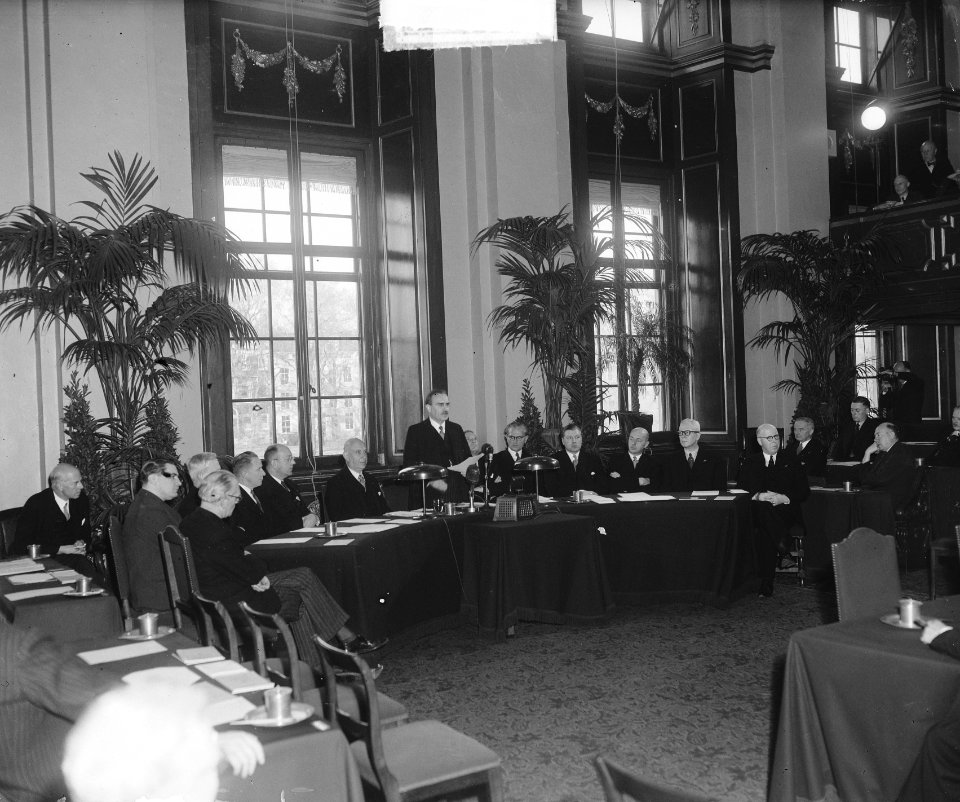 Eerste Kamer. Herdenking grondwetsafkondiging, Bestanddeelnr 903-0851