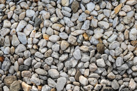 The background riverbed pebble