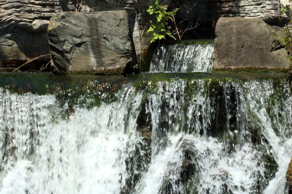 Natural water flow landscape