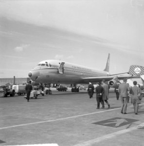 Eerste vlucht Djakarta naar Amsterdam op Schiphol, Bestanddeelnr 915-1289