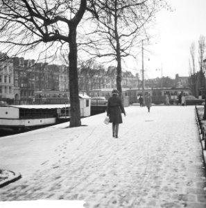 Eerste sneeuw gevallen Weteringscircuit te Amsterdam, Weteringscircuit, Bestanddeelnr 917-2039