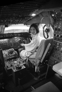 Eerste vlucht JAL Boeing 747 over Noordpool rechtstreeks naar Amsterdam, Japans…, Bestanddeelnr 925-3334
