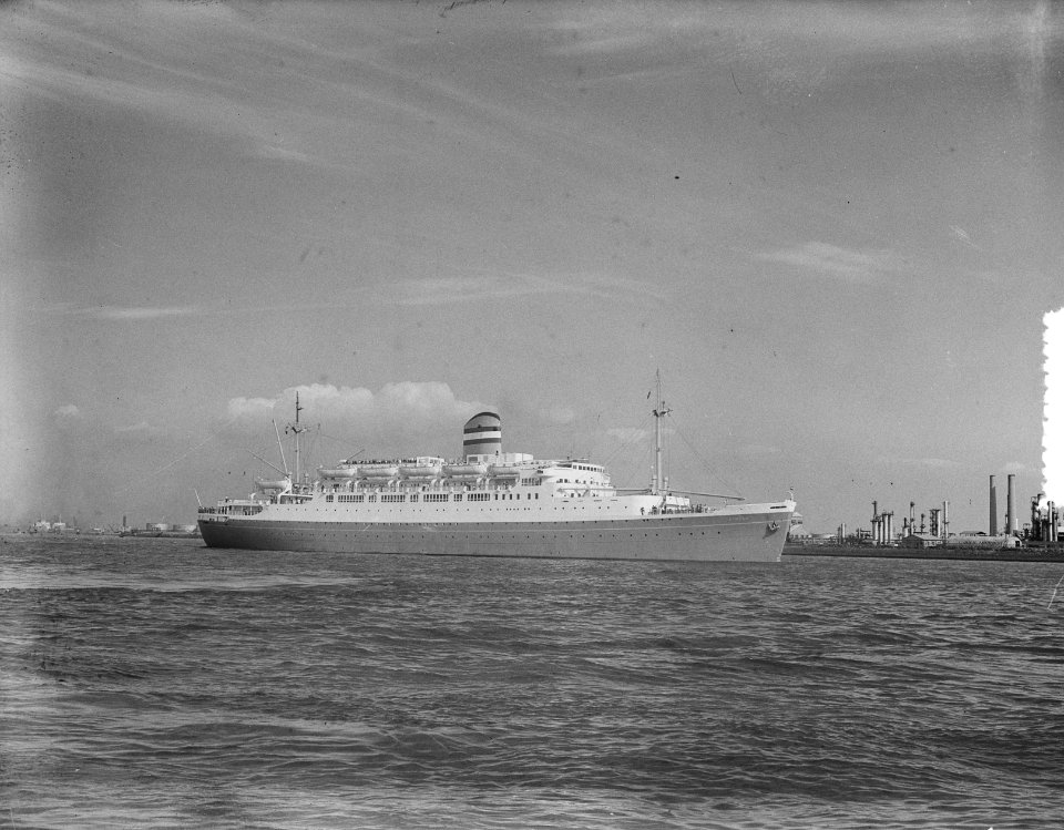 Eerste tocht Rijndam Holland Amerika lijn, Bestanddeelnr 904-6853