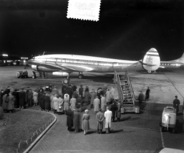 Eerste vlucht naar Australie (Sydney) van KLM-machine Arnhem, Bestanddeelnr 904-8768