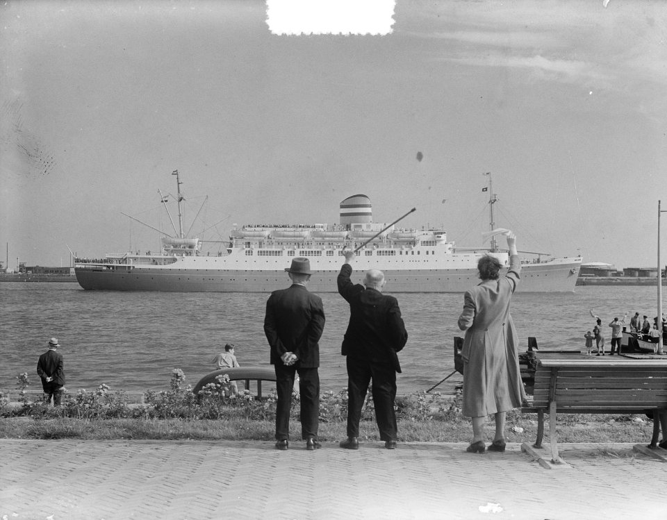 Eerste tocht Rijndam Holland Amerika lijn, Bestanddeelnr 904-6854