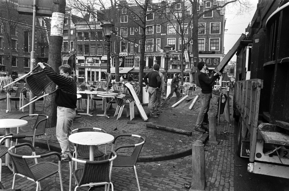 Eerste terrassen op Leidseplein, Bestanddeelnr 933-5994