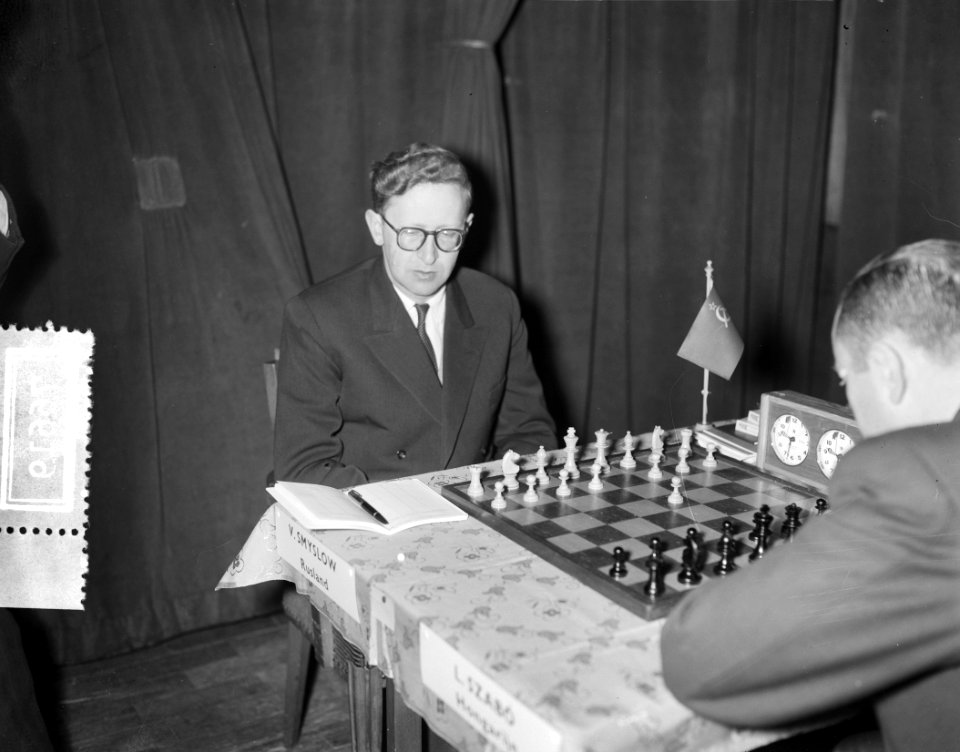 Eerste ronde landentoernooiwereldkampioenschap Schaken V Smyslov (Rusland), Bestanddeelnr 907-6619
