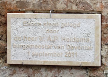 Eerste steen Geert Groote Huis