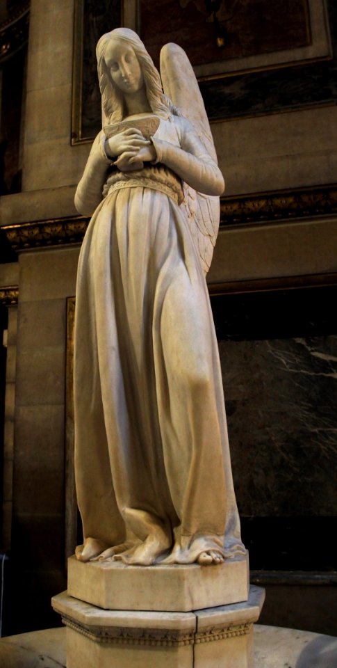 Eglise de la Madeleine Bénitier Antonin Moine Ange navette 3 27102018