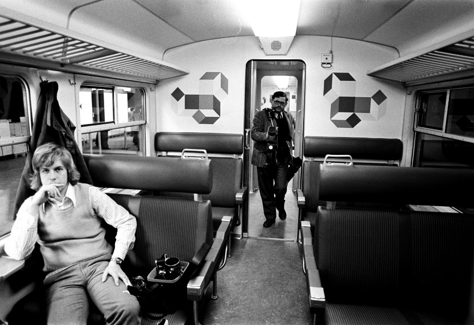 Eerste Sprinter van NS in Den Haag gestart interieur, Bestanddeelnr 927-8769
