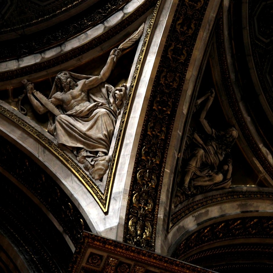 Eglise de la Madeleine Bas-relief Saint Simon 27102018