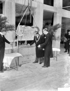 Eerste steen Stadhuis Alexanderveld Den Haag, Bestanddeelnr 903-3631