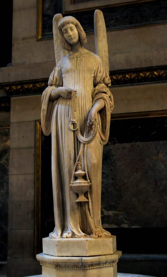 Eglise de la Madeleine Bénitier Antonin Moine Ange encensoir 1 27102018