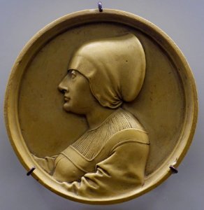 Effigy of an Unknown Woman in Profile, by Georg Schweigger, Nurnberg, 1641, Solnhofer stone - Bode-Museum - DSC03409