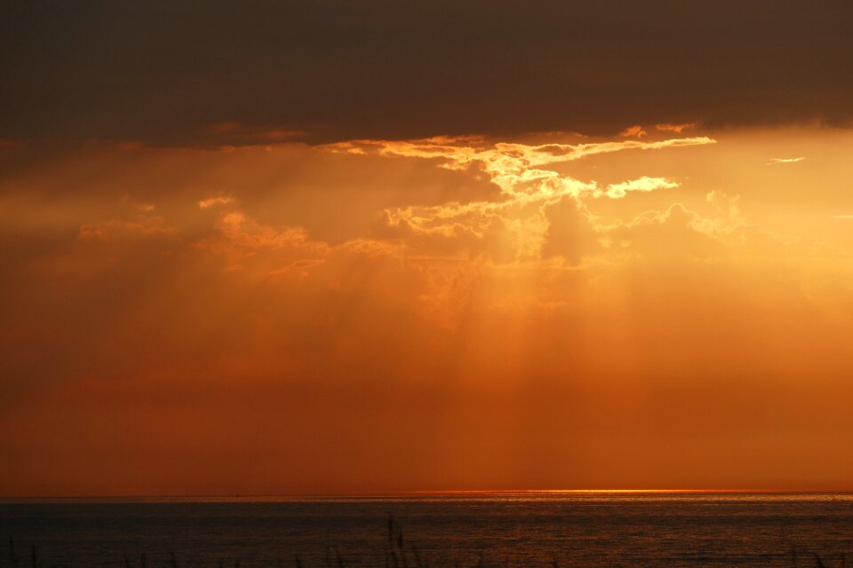 Romantic abendstimmung baltic sea