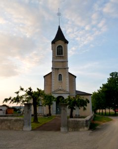 Eglise de Sendets (Pyrénées-Atlantiques) vue 1