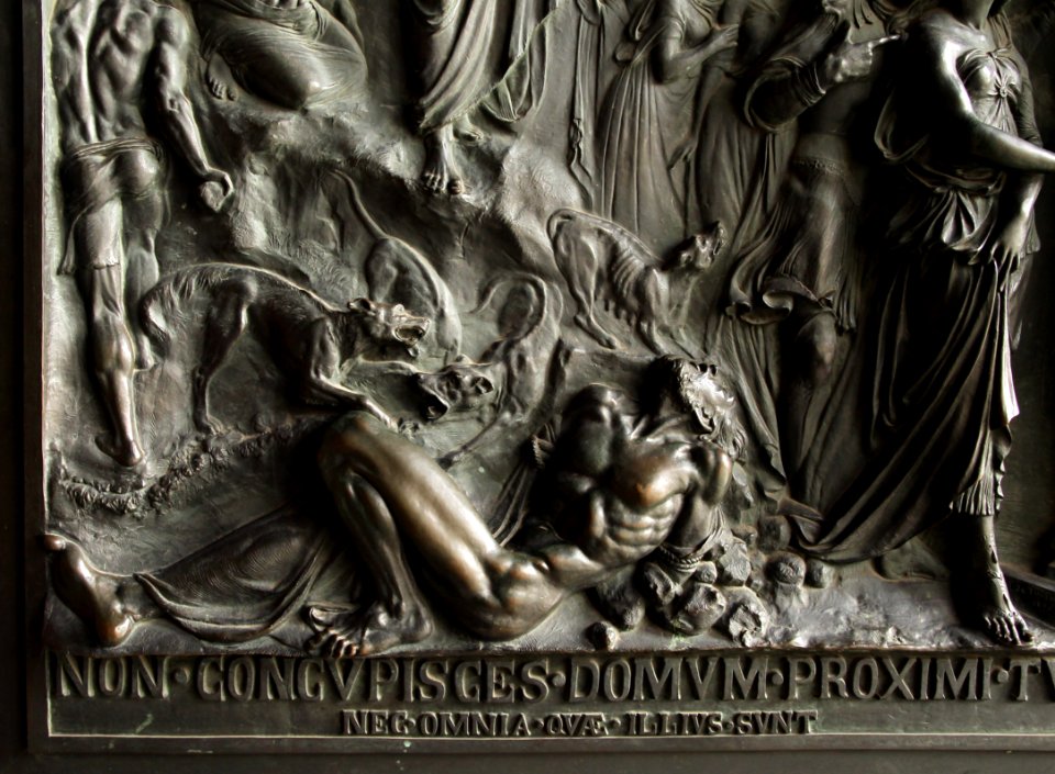 Eglise de la Madeleine Porte Henry de Triqueti Non concupisces domum proximi tui 27102018
