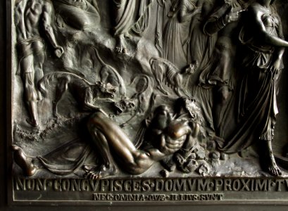 Eglise de la Madeleine Porte Henry de Triqueti Non concupisces domum proximi tui 27102018