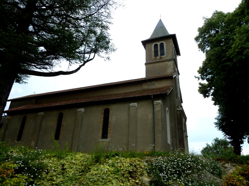 Eglise de Moncaup (Pyrénées-Atlantiques) vue 2