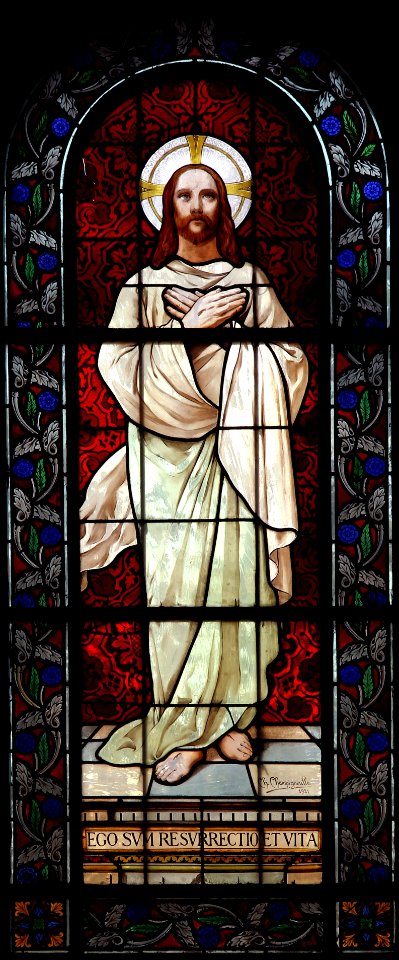 Eglise Saint-Jacques-Saint-Christophe Paris Vitrail Choeur Ateliers Champigneulle Christ 26102018