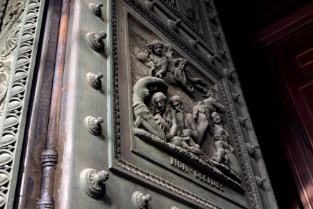 Eglise de la Madeleine Porte Henry de Triqueti Non occides 27102018