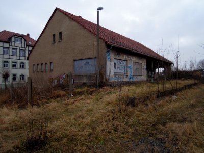 Ehemaliger Bahnhof Pegau Ost closeup 2015