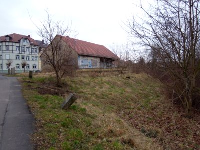 Ehemaliger Bahnhof Pegau Ost fern 2015