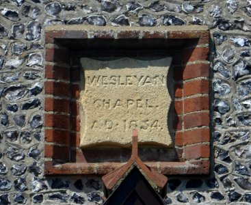 Effingham Methodist Church, Chapel Hill, Effingham (May 2014) (Datestone)