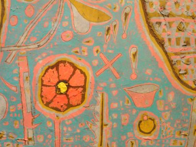 Efflorescence, Paul Klee, 1937, oil and pencil on cardboard (detail) - Phillips Collection - DSC04916