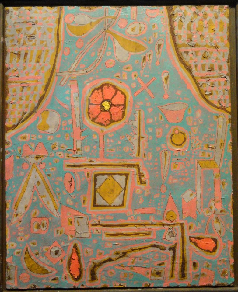 Efflorescence, Paul Klee, 1937, oil and pencil on cardboard - Phillips Collection - DSC04911