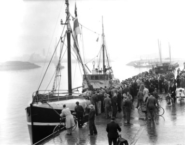 Eerste nieuwe haring aanvoer IJmuiden Scheveningen 9, Bestanddeelnr 904-5882