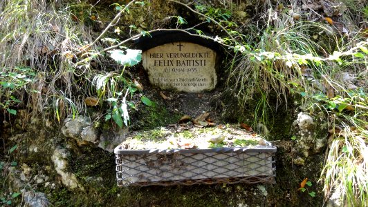 Egelsee (Tirol) — Gedenkstein Felix Battisti